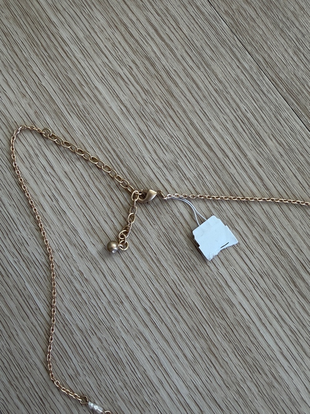 New Gold and Silver Tone Lightweight Pendant Long Chain Necklace 32” +Adjust - Picture 5 of 7